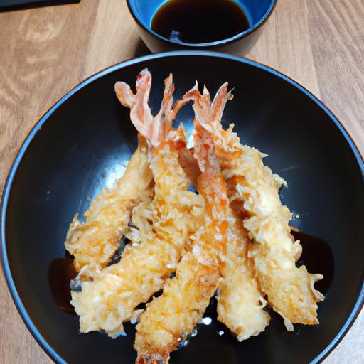 Tempura krevet v miso omáčce