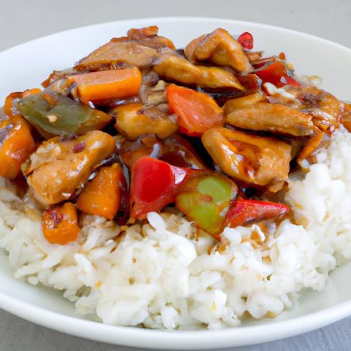 Kuře Teriyaki s rýží a zeleninou