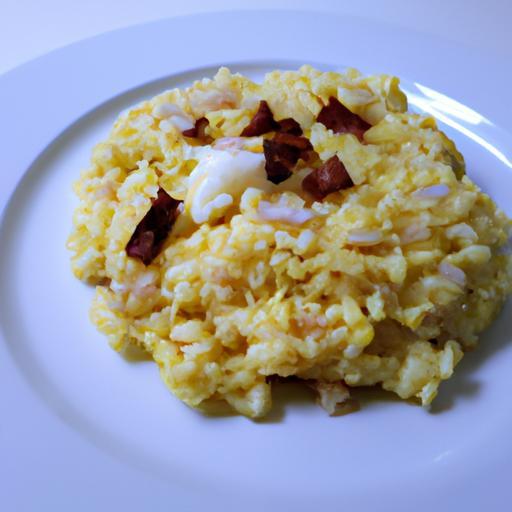 Risotto s vajíčkem a pancettou