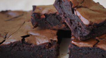 Veganské čokoládové brownies s avokádem