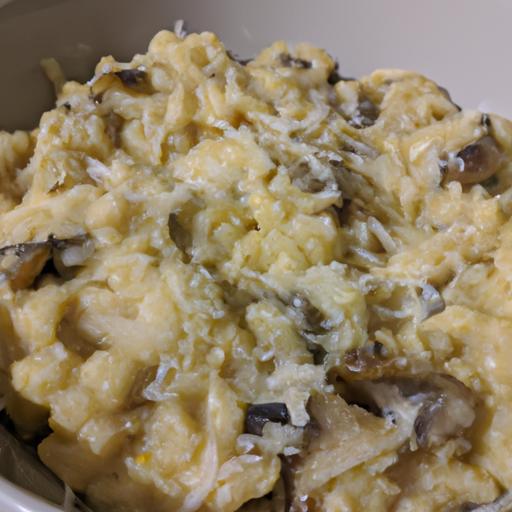 Parmezánový risotto s houbami