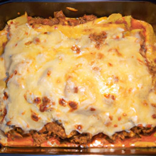 Lasagne bolognese se sýrem