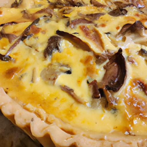 Quiche Lorraine s houbami