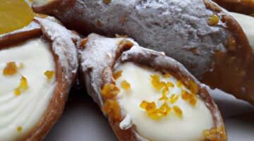 Cannoli s ricottou a citronovou kůrou