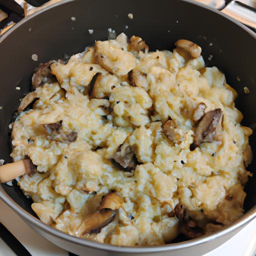 Risotto s hříbky a syrovým máslem