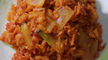 Kimchi fried rice stimulující smažená rýže