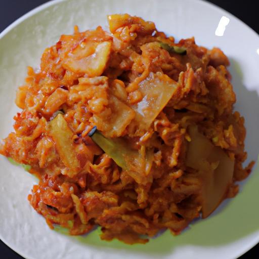 Kimchi fried rice stimulující smažená rýže