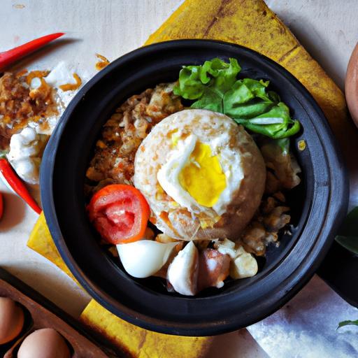 Nasi Goreng Jídlo v hrnci