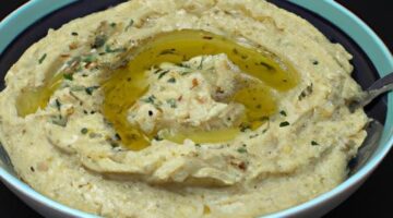 Hummus s olivovým olejem a kmínem