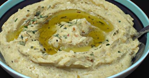 Hummus s olivovým olejem a kmínem