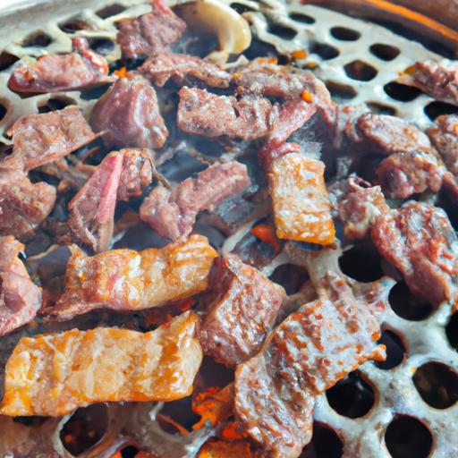 Korejský bulgogi na grilu