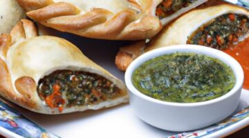 Kuřecí empanadas s omáčkou chimichurri