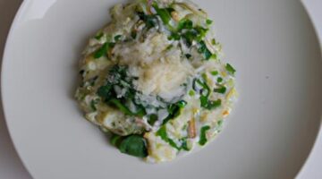 Risotto s ricottou a špenátem