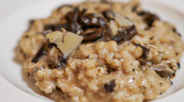 Risotto s houbami a grana padano