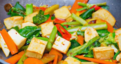 Thajský zeleninový wok s tofu