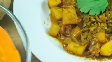 Veganské curry s batáty a čočkou