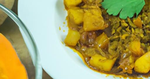 Veganské curry s batáty a čočkou