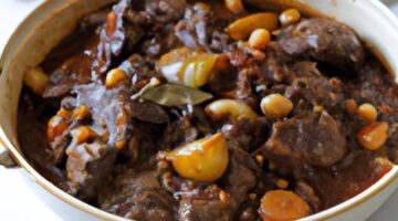 Hovězí burgundské pieší (Boeuf Bourguignon)