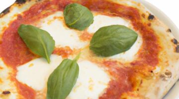 Pizza Margherita s bazalkou a mozzarellou