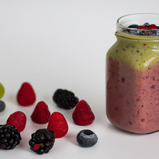 Veganské smoothie z lesního ovoce