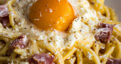 Těstoviny Carbonara s pancettou a vejci